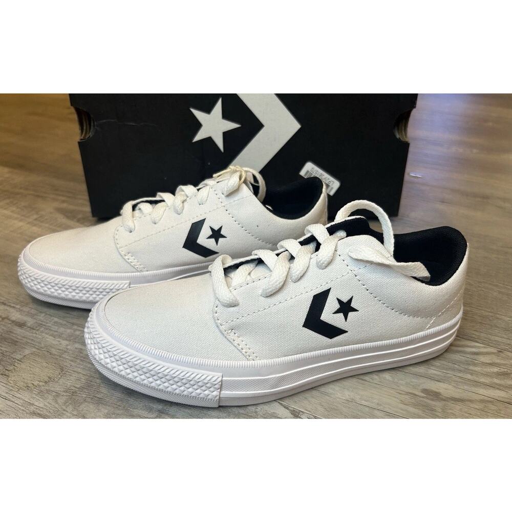 Converse Day One Classic OX Sneakers -White/Black Size 3 Youth